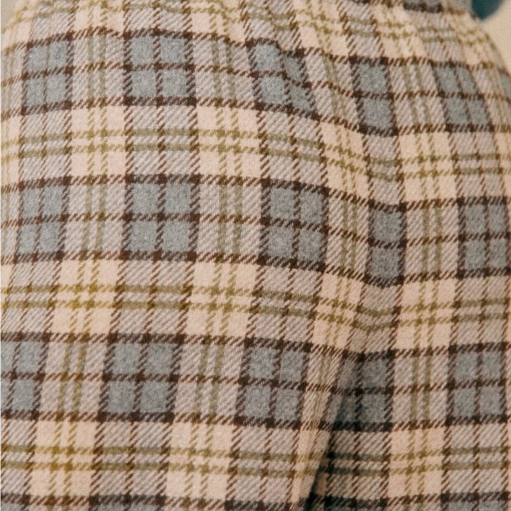 Sezane Cream and Brown Ankle Cropped Pants - Picture 2 of 5